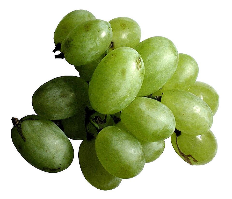 Uvas verdes sin semilla